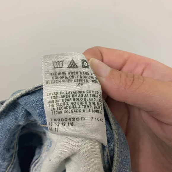 Lee Dungarees Carpenter Shorts Retro Stone Y2K 2006 Men 42L Denim Loose Straight - Picture 6 of 12